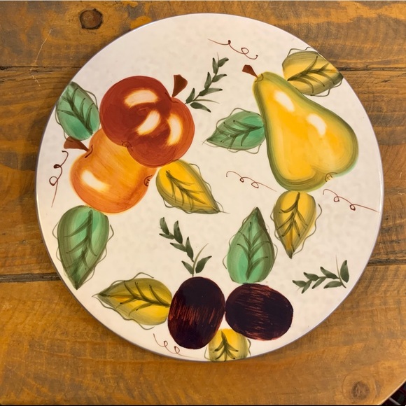 Oneida Vintage Fruit Hand Painted Trivet - Picture 5 of 5